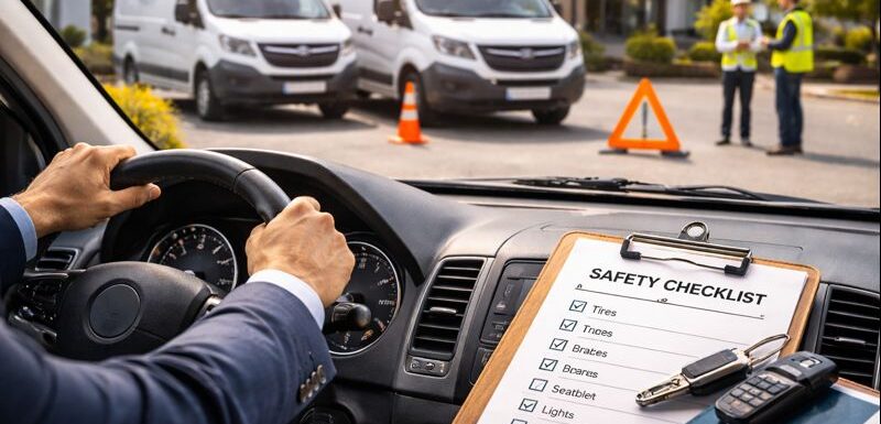 management transportasi perusahaan dengan penerapan safety driving dan pemeriksaan kendaraan operasional